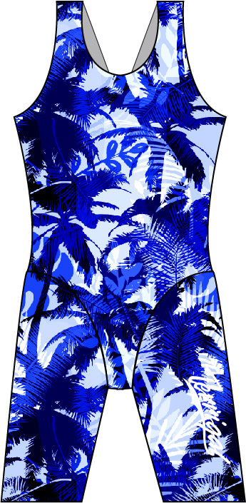 Ladies Chlorine Proof Print Leg Suit - Terrigal SLSC