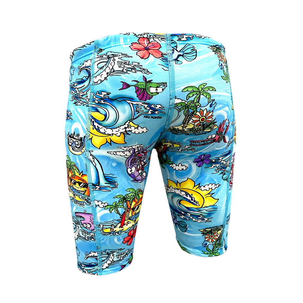 Boys Chlorine Proof Jammers - Crazy Ride