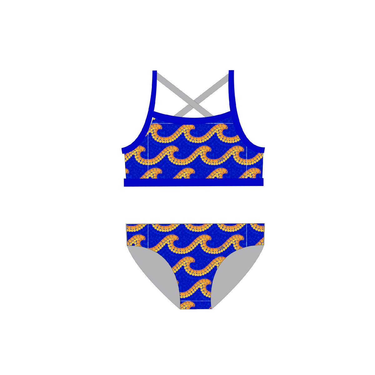 Girls Chlorine Proof Two Piece - Redhead SLSC