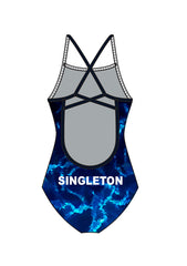 Girls Chlorine Proof One Piece - Singleton Swim Club